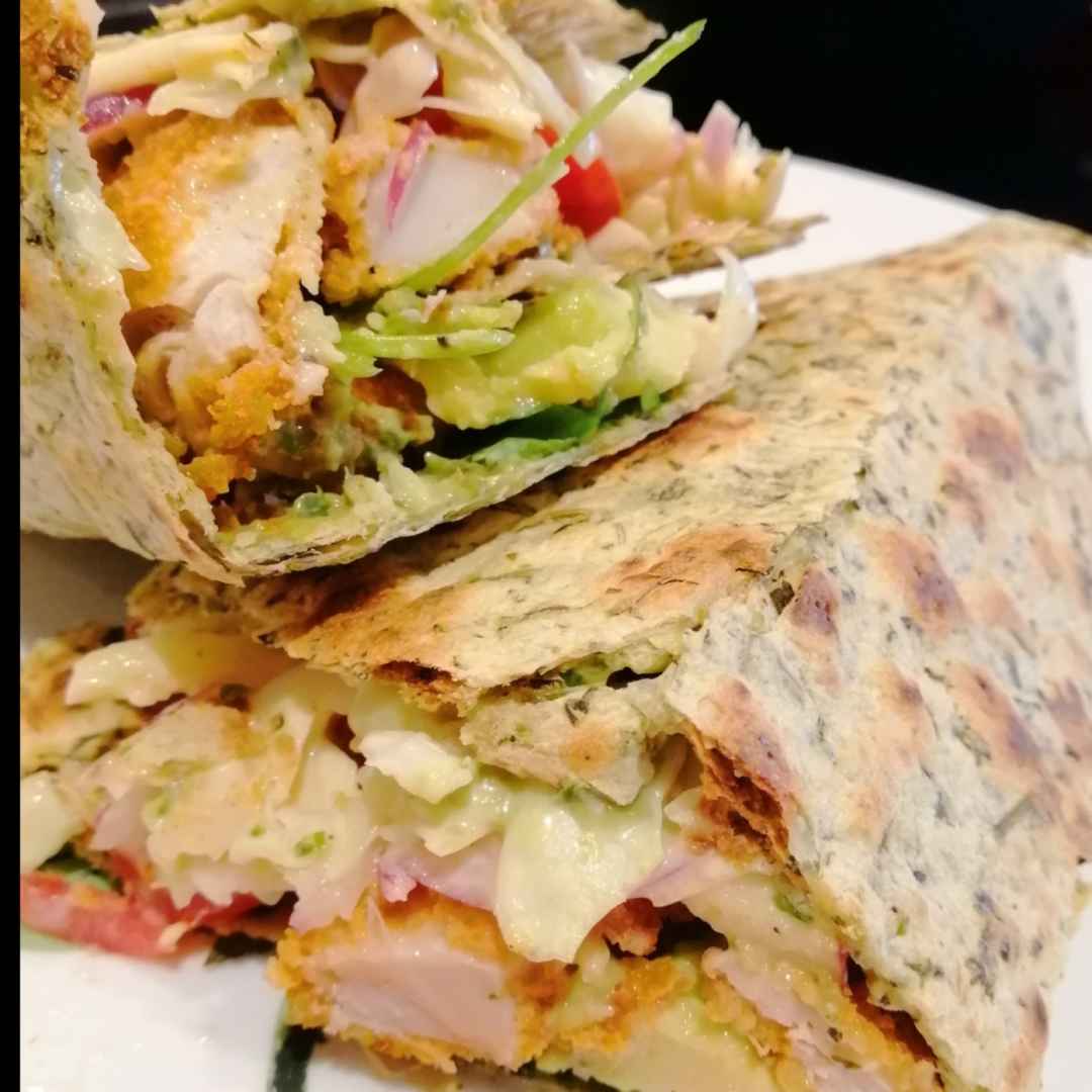 Crumbed Chicken & Zesty Slaw Wrap
